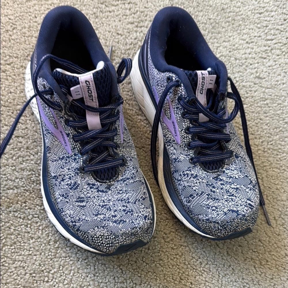 Brooks Women's Ghost Running Shoes - Blue and Purple